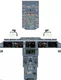 A350驾驶舱面板