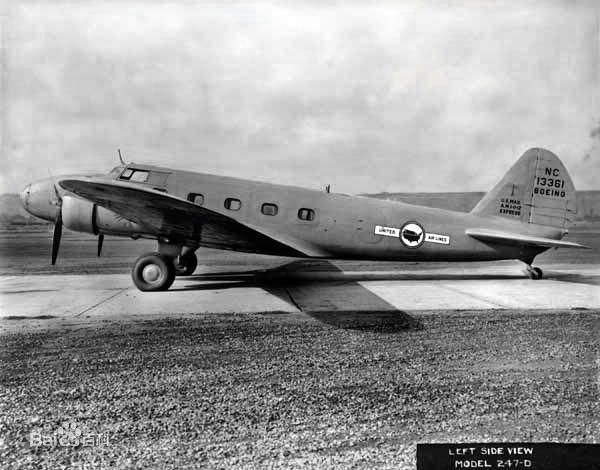 1931年,波音公司以b-9轰炸机为基础开发出波音247,它被业界公认为第一